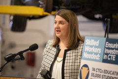 January 25, 2019: Senator Lindsey Williams tours the A.W. Beattie Career Center.