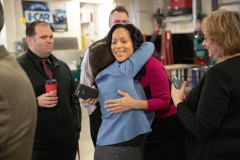 January 25, 2019: Senator Lindsey Williams tours the A.W. Beattie Career Center.