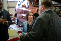 January 25, 2019: Senator Lindsey Williams tours the A.W. Beattie Career Center.