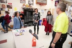 January 25, 2019: Senator Lindsey Williams tours the A.W. Beattie Career Center.