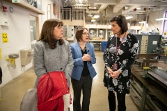 January 25, 2019: Senator Lindsey Williams tours the A.W. Beattie Career Center.