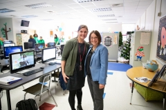 January 25, 2019: Senator Lindsey Williams tours the A.W. Beattie Career Center.