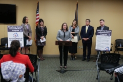 Sen. Lindsey Williams (D-Allegheny), Rep. Sara Innamorato (D-PA 21), Sen. Jay Costa (D-Allegheny)
