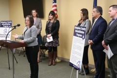 Sen. Lindsey Williams (D-Allegheny), Rep. Sara Innamorato (D-PA 21), Sen. Jay Costa (D-Allegheny)