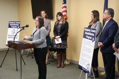 Sen. Lindsey Williams (D-Allegheny), Rep. Sara Innamorato (D-PA 21), Sen. Jay Costa (D-Allegheny)