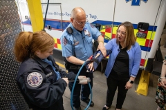 May 12, 2023: Senator Lindsey Williams Rides Along with the West View Ambulance.