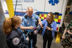 May 12, 2023: Senator Lindsey Williams Rides Along with the West View Ambulance.