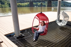 Senator Lindsey Williams and staff tour the Aspinwall Riverfront Park and Kayak Pittsburgh