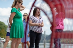 Senator Lindsey Williams and staff tour the Aspinwall Riverfront Park and Kayak Pittsburgh