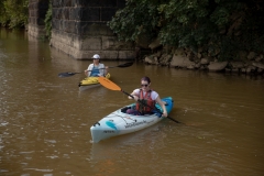 Senator Lindsey Williams and staff tour the Aspinwall Riverfront Park and Kayak Pittsburgh