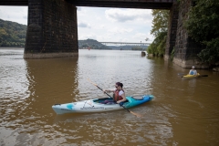 Senator Lindsey Williams and staff tour the Aspinwall Riverfront Park and Kayak Pittsburgh