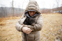 March 7, 2022:  Senator Lindsey Williams attends the Senate Game & Fisheries Committee 2022 Legislative Bear Research Trip. These photos were taken during a research trip under the supervision of trained wildlife experts. Members of the public should not encroach on bear territory or attempt to interact with bears or bear cubs on their own.