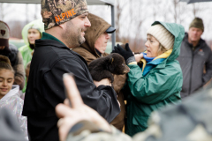 March 7, 2022:  Senator Lindsey Williams attends the Senate Game & Fisheries Committee 2022 Legislative Bear Research Trip. These photos were taken during a research trip under the supervision of trained wildlife experts. Members of the public should not encroach on bear territory or attempt to interact with bears or bear cubs on their own.