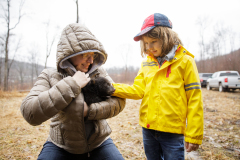 March 7, 2022:  Senator Lindsey Williams attends the Senate Game & Fisheries Committee 2022 Legislative Bear Research Trip. These photos were taken during a research trip under the supervision of trained wildlife experts. Members of the public should not encroach on bear territory or attempt to interact with bears or bear cubs on their own.
