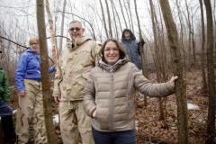 March 7, 2022:  Senator Lindsey Williams attends the Senate Game & Fisheries Committee 2022 Legislative Bear Research Trip. These photos were taken during a research trip under the supervision of trained wildlife experts. Members of the public should not encroach on bear territory or attempt to interact with bears or bear cubs on their own.