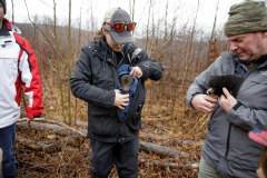 March 7, 2022:  Senator Lindsey Williams attends the Senate Game & Fisheries Committee 2022 Legislative Bear Research Trip. These photos were taken during a research trip under the supervision of trained wildlife experts. Members of the public should not encroach on bear territory or attempt to interact with bears or bear cubs on their own.