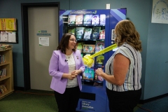 Book Vending Machine Ribbon Cutting