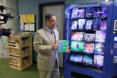 Book Vending Machine Ribbon Cutting