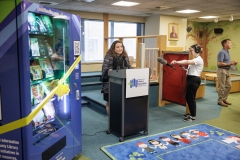 Book Vending Machine Ribbon Cutting