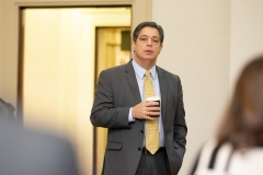 January 18, 2019:  Senator Lindsey Williams attends a breakfast with the Carnegie Library.
