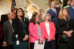 April 12, 2022: Senator Lindsey Williams speaks at the Carpenters Tax Fraud Day of Action in Harrisburg.