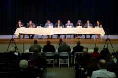 August 14, 2019: Senator Lindsey Williams attends Public Education Hearing on Charter School Funding at Everette High School.