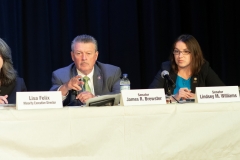 August 14, 2019: Senator Lindsey Williams attends Public Education Hearing on Charter School Funding at Everette High School.