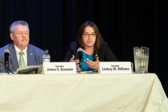 August 14, 2019: Senator Lindsey Williams attends Public Education Hearing on Charter School Funding at Everette High School.
