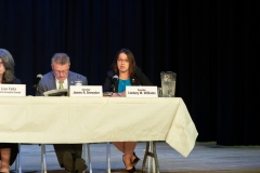 August 14, 2019: Senator Lindsey Williams attends Public Education Hearing on Charter School Funding at Everette High School.