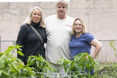 August 10, 2023: Sen. Lindsey Williams, joined by state Rep. Mandy Steele, toured several community gardens in her district yesterday.  Local volunteer Drew Jonczak explained the challenges facing urban agriculture efforts, including destructive wildlife, vandalism and an aging volunteer base.