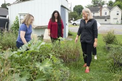 August 10, 2023: Sen. Lindsey Williams, joined by state Rep. Mandy Steele, toured several community gardens in her district yesterday.  Local volunteer Drew Jonczak explained the challenges facing urban agriculture efforts, including destructive wildlife, vandalism and an aging volunteer base.