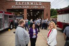 August 26, 2019: Senator Lindsey Williams and Representative Lori Mizgorski joined State Fire Commissioner Bruce Trego and other local elected officials from Shaler Township for the presentation of a $200,000 check to the Elfinwild Volunteer Fire Company. This funding is provided through the Volunteer Loan Assistance Program (VLAP).