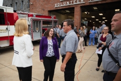 August 26, 2019: Senator Lindsey Williams and Representative Lori Mizgorski joined State Fire Commissioner Bruce Trego and other local elected officials from Shaler Township for the presentation of a $200,000 check to the Elfinwild Volunteer Fire Company. This funding is provided through the Volunteer Loan Assistance Program (VLAP).