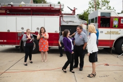 August 26, 2019: Senator Lindsey Williams and Representative Lori Mizgorski joined State Fire Commissioner Bruce Trego and other local elected officials from Shaler Township for the presentation of a $200,000 check to the Elfinwild Volunteer Fire Company. This funding is provided through the Volunteer Loan Assistance Program (VLAP).