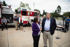 August 26, 2019: Senator Lindsey Williams and Representative Lori Mizgorski joined State Fire Commissioner Bruce Trego and other local elected officials from Shaler Township for the presentation of a $200,000 check to the Elfinwild Volunteer Fire Company. This funding is provided through the Volunteer Loan Assistance Program (VLAP).