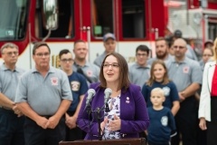 August 26, 2019: Senator Lindsey Williams and Representative Lori Mizgorski joined State Fire Commissioner Bruce Trego and other local elected officials from Shaler Township for the presentation of a $200,000 check to the Elfinwild Volunteer Fire Company. This funding is provided through the Volunteer Loan Assistance Program (VLAP).