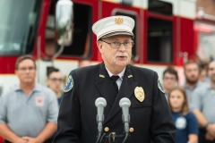August 26, 2019: Senator Lindsey Williams and Representative Lori Mizgorski joined State Fire Commissioner Bruce Trego and other local elected officials from Shaler Township for the presentation of a $200,000 check to the Elfinwild Volunteer Fire Company. This funding is provided through the Volunteer Loan Assistance Program (VLAP).