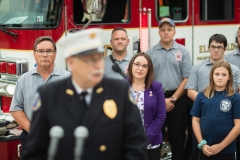 August 26, 2019: Senator Lindsey Williams and Representative Lori Mizgorski joined State Fire Commissioner Bruce Trego and other local elected officials from Shaler Township for the presentation of a $200,000 check to the Elfinwild Volunteer Fire Company. This funding is provided through the Volunteer Loan Assistance Program (VLAP).