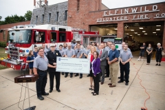 August 26, 2019: Senator Lindsey Williams and Representative Lori Mizgorski joined State Fire Commissioner Bruce Trego and other local elected officials from Shaler Township for the presentation of a $200,000 check to the Elfinwild Volunteer Fire Company. This funding is provided through the Volunteer Loan Assistance Program (VLAP).
