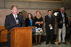 Senator Lindsey Williams attends Press Conference on Emergency Rental Assistance Program