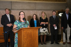 Senator Lindsey Williams attends Press Conference on Emergency Rental Assistance Program