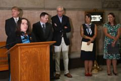Senator Lindsey Williams attends Press Conference on Emergency Rental Assistance Program