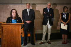 Senator Lindsey Williams attends Press Conference on Emergency Rental Assistance Program