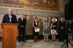 Senator Lindsey Williams attends Press Conference on Emergency Rental Assistance Program