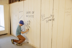 Etna Community Library Wall Breaking