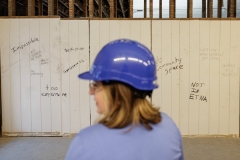 Etna Community Library Wall Breaking