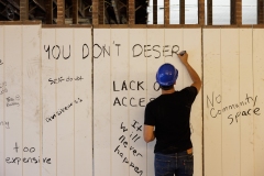 Etna Community Library Wall Breaking