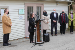 December 9, 2021 − Senator Lindsey M. Williams (D-Allegheny) joined representatives from Greater Pittsburgh Community Food Bank, North Hills Community Outreach, and other elected officials today for an announcement that food banks across Pennsylvania will receive $11.4 million through the COVID-19 Cold Storage Infrastructure Program (CSIP).