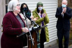 December 9, 2021 − Senator Lindsey M. Williams (D-Allegheny) joined representatives from Greater Pittsburgh Community Food Bank, North Hills Community Outreach, and other elected officials today for an announcement that food banks across Pennsylvania will receive $11.4 million through the COVID-19 Cold Storage Infrastructure Program (CSIP).