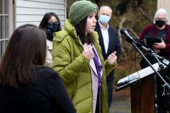 December 9, 2021 − Senator Lindsey M. Williams (D-Allegheny) joined representatives from Greater Pittsburgh Community Food Bank, North Hills Community Outreach, and other elected officials today for an announcement that food banks across Pennsylvania will receive $11.4 million through the COVID-19 Cold Storage Infrastructure Program (CSIP).